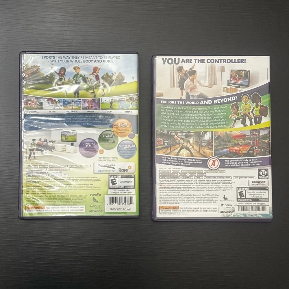 360 Kinect Sports and Adventures Game Bundle